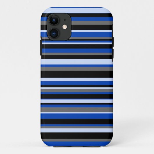 iPhone 5 bandes bleues coques (Dos)