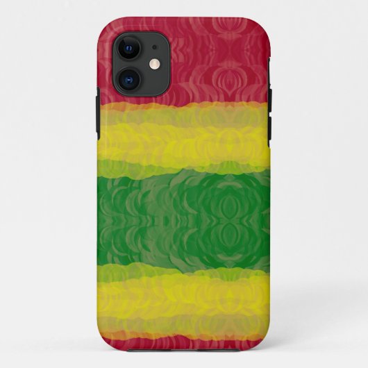 iPhone 5 Barely Er ID-Hoesje, Rasta Abstract Case-Mate iPhone Case (Achterkant)