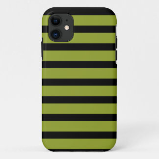iPhone 5 Barely There Case Zwart Groen Strepen