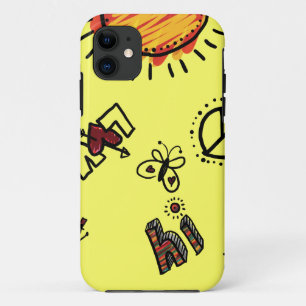 iPhone 5 Barely There ID Case, Zomer Doodles 11 Hoesje