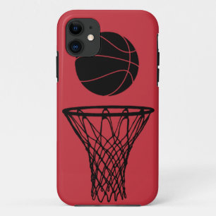 iPhone 5 Basketball Silhouette Bulls Red iPhone 11 Hoesje