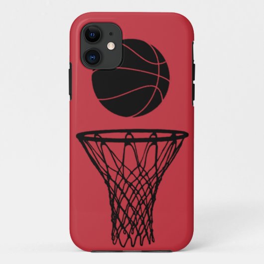 iPhone 5 Basketball Silhouette Bulls Red Case-Mate iPhone Case (Achterkant)