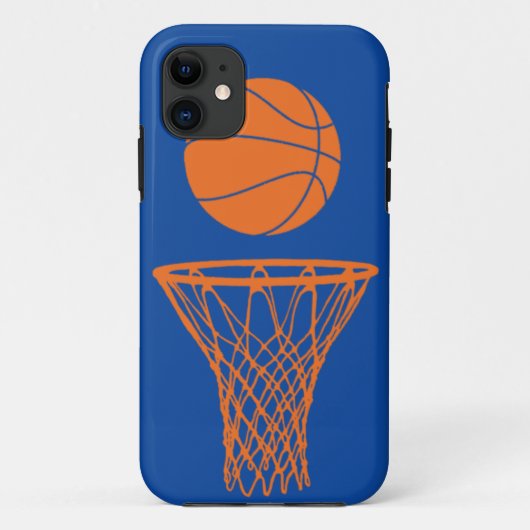iPhone 5 Basketball Silhouette Knicks Blue Case-Mate iPhone Case (Achterkant)