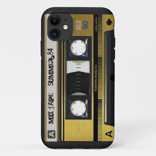 iPhone 5 Cassettebandje Retro Mix Tape Hoesje 1984 (Achterkant)