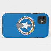 IPhone 5 Coque avec drapeau de l'île Mariana du No (Dos (Horizontal))