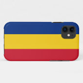 IPhone 5 Coque avec drapeau de Roumanie (Dos (Horizontal))