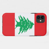 IPhone 5 Coque avec drapeau du Liban (Dos (Horizontal))