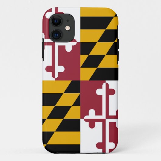 IPhone 5 Coque avec drapeau du Maryland (Dos)