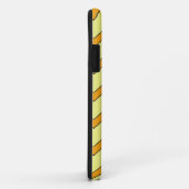 Iphone 5 coque de style chevron jaune orange (Dos/Droite)