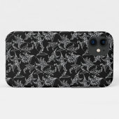 iPhone 5 Coque-Mate Coque Lilies-of-the-Valley Bla (Dos (Horizontal))