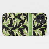 iPhone 5 Coque-Mate coque Lys de la vallée Noir (Dos (Horizontal))