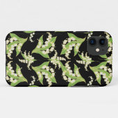 iPhone 5 Coque-Mate coque Lys de la vallée Noir (Dos (Horizontal))