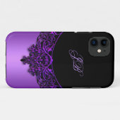iPhone 5 Coque-Mate Coque violet noir (Dos (Horizontal))