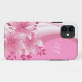 iPhone 5 Coque Plutôt rose floral (Dos (Horizontal))