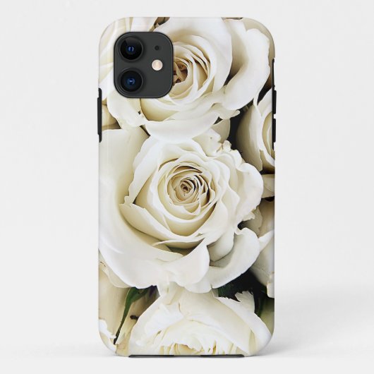 iPhone 5 Coque - Roses blanches (Dos)