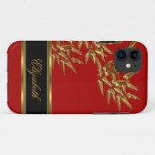 iPhone 5 Elegant Classy Aziatische Bamboe Rood Gou Case-Mate iPhone Case (Achterkant (horizontaal))