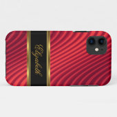 iPhone 5 Elegant Classy Rood Goud Zwart Case-Mate iPhone Case (Achterkant (horizontaal))