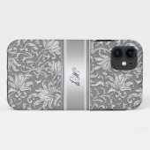 iPhone 5 Elegant Classy Zilver Wit Case-Mate iPhone Case (Achterkant (horizontaal))
