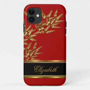 iPhone 5 Elegante Klasse Aziatische Bamboe Rood Go 11 Hoesje