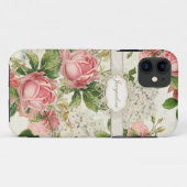 IPhone 5 -  Engels Roos Lace in Hydrangea Case-Mate iPhone Case (Achterkant (horizontaal))