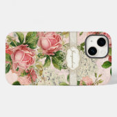 IPhone 5 -  Engels Roos Lace in Hydrangea Case-Mate iPhone Case (Achterkant (horizontaal))