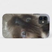 iPhone 5: Gepersonaliseerd Siamese Kat Hoesje (Achterkant (horizontaal))