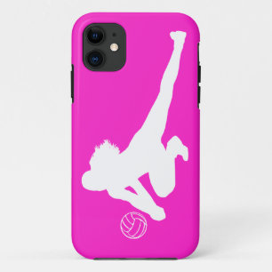 iPhone 5 Hoesje-Mate Dig Silhouette White op roze 11 Hoesje
