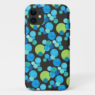 iPhone 5 Hoesje-Mate Hoesje, Blue Moons Pattern 11 Hoesje