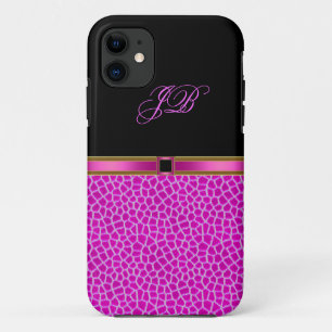 iPhone 5 Hoesje-Mate Hoesje Wild Roze Zwart