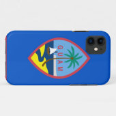 IPhone 5 Hoesje met de vlag van Guam (Achterkant (horizontaal))