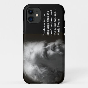 iPhone 5 hoesje met Mark Twain afbeelding en quote