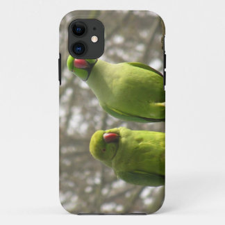 iPhone 5 hoesje met nieuwsgierige paraketten