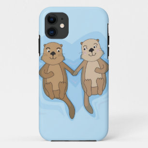 iPhone 5 Hoesje met schattige drijvende otters