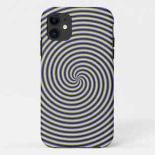 iPhone 5 Hoesje wervelkolom in Green Blue en Viole