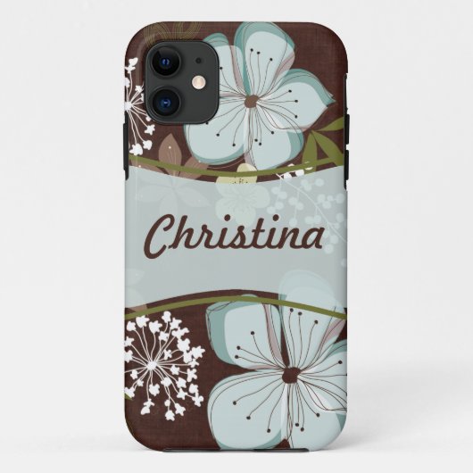 iPhone 5 Mate à peine là™ Coque Hawaiian Flowe (Dos)