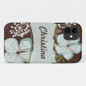 iPhone 5 Mate à peine là™ Coque Hawaiian Flowe (Dos (Horizontal))