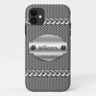 iPhone 5 Metaal look Chrome Heren 11 Hoesje