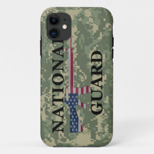 iPhone 5 National Guard Green Camo iPhone 11 Hoesje