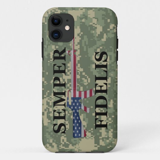 iPhone 5 Semper Fidelis groene camouflage Case-Mate iPhone Case (Achterkant)