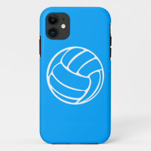 iPhone 5 Volleyball White op blauw 11 Hoesje