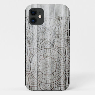 iPhone 6 Hoesje Wooden Mandala iPhone Case Wood