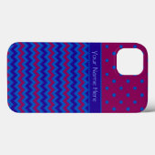 iPhone 6 hoesje Xtreme Hoesje: Paarse Chevrons (Achterkant (horizontaal))