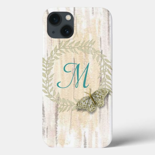 iPhone 6 Monogram en waterverf achtergrondhoesje Case-Mate iPhone Case (Achterkant)