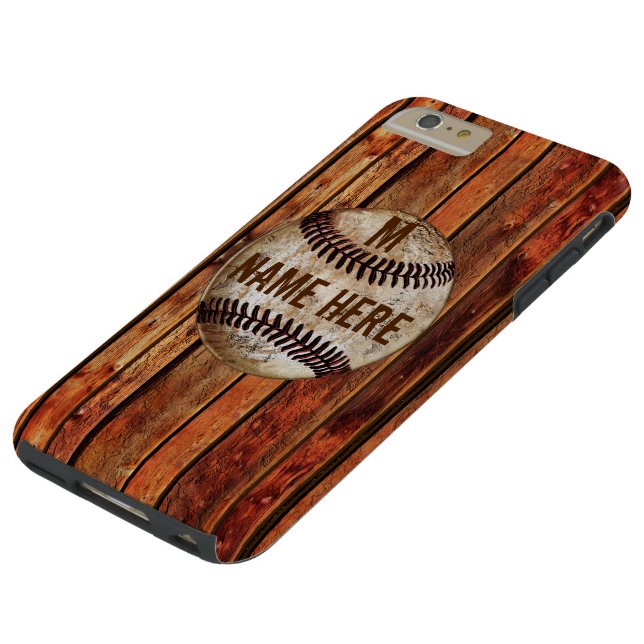  iPhone 6 PLUS Baseball Hoesje GEPERSONALISEERD (Bovenkant)