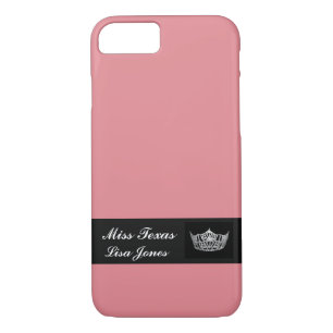 iPhone 7 Coque Pageant Nom Couronne & Personnalisé
