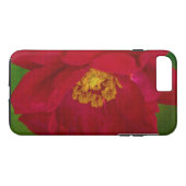 iPhone 7 coque / Rose rouge Mosiac Style Carrelage (Dos (Horizontal))