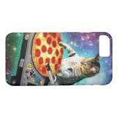 iPhone 7 DJ Pizza Cat Hoesje (Achterkant (Horizontaal))