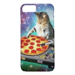 iPhone 7 DJ Pizza Cat Hoesje