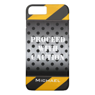 iPhone 7 Hoesje   Bouwzone   Geel, zwart