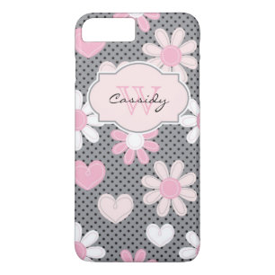 iPhone 7 Hoesje Daisies Polka Dots Hoorten